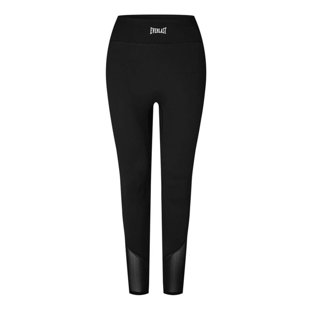 Everlast Womens/Ladies Contour New Mesh Panel Tight Leggings / Black